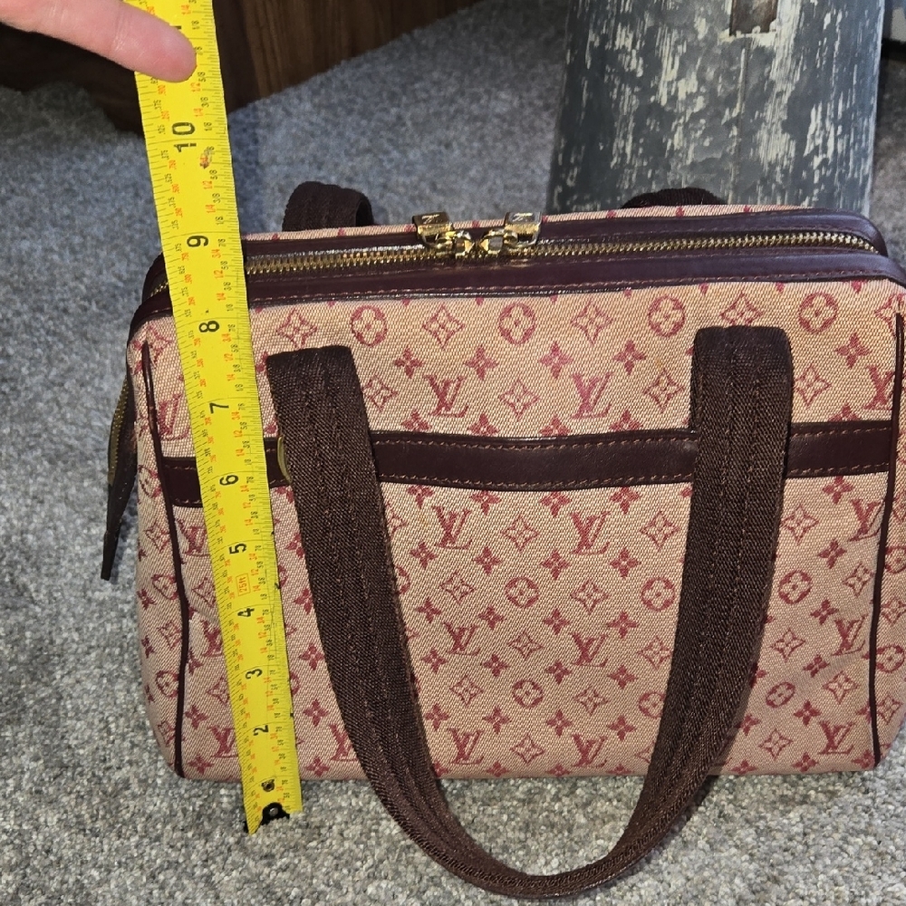 Louis Vuitton Burgandy and Red Monogram Shoulder Bag - Picture 14 of 15